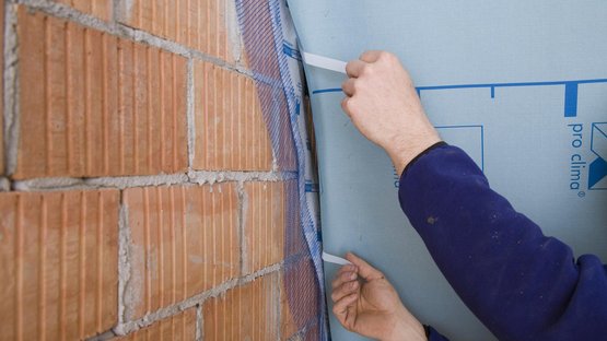 8b. Alternative: Sealing to unplastered subsurfaces