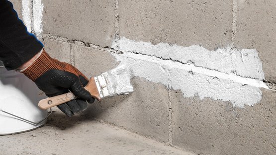 5. Filling cracks up to 20 mm in width